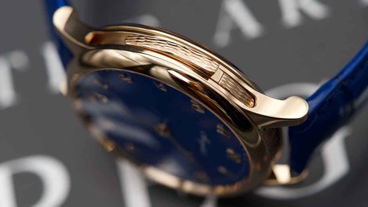 Watch case and lugs from the side